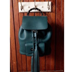 RARE Gucci Vintage-Style Backpack w Bamboo Handles